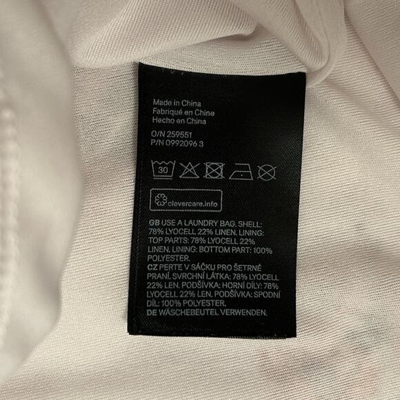 Brock Collection x H&M Powder Pink Corset Dress sz. M Twee Linen Blend Floral - Picture 8 of 8